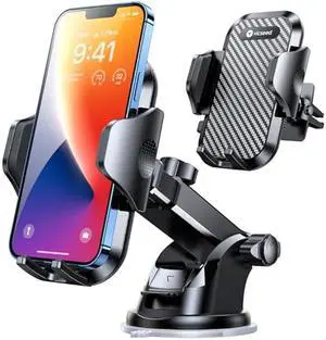 VICSEED True Military-Grade Phone Holders for Your Car [Upgraded 95+LBS Strongest Suction] Cell Phone Mount for Car Dashboard Windshield Vent Truck Boat Stand Adjustable for iPhone 17 ProMax Android