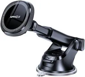 APPS2Car for MagSafe Car Mount, Magnetic Phone Holder for Car Dashboard Windshield iPhone Mount Holder Compatible with iPhone 17 16 15 14 13 12 Pro Plus Max, 17 Strong Magnets, Charging Not Supported