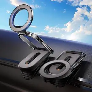 Coverado for Magsafe Car Mount, Magnetic Car Phone Holder, 360° Rotation Strong Magnet Car Phone Mount Dash Cell Phone Holders for Your Car, Car Accessories for iPhone 16/15/14/13(1Pack)