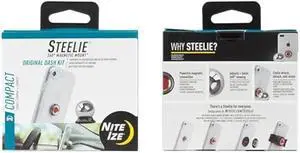 Nite Ize Steelie Original Dash Kit - Magnetic Phone Mount for Car Dashboard - Car Phone Holder with Strong Steelie Magnet & 3M VHB Adhesive