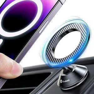 andobil for Magsafe Car Mount [20 Strongest Magnets & Upgraded 3M Adhesive] Dashboard Magnetic Car Phone Holder for iPhone 17 Pro Max 16 15 14 13 12 Cell Phone Holder Car for Samsung Galaxy S25/S24
