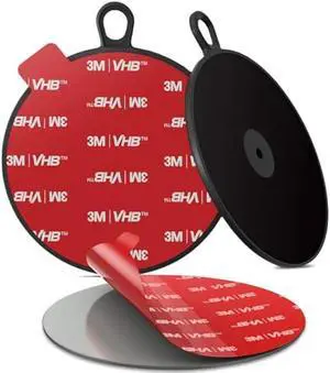 Dashboard Pad Mounting Disk for Suction Cup, 3.75 Large Plastic 3M Extra Strong Adhesive Disc for Dash Windshield Holder, Camera GPS, Tablet, Car Phone Mount Base with Sticky Adhesive Replacement