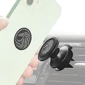 New 2025 Magnetic Cell Phone Holder for Car Vent All-Metal - for Any Smartphone (iPhone, Android, GPS) | Stylish All-Metal One-Hand & One-Sec Phone Mount for Car, +100 to Safeness & Comfort