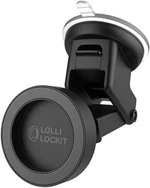 ENCASED LolliLockit Magnetic Grip Car Mount for Pop Phone Holder, Dash/Window Socket Attachment by LolliLocket (Patent Pending)