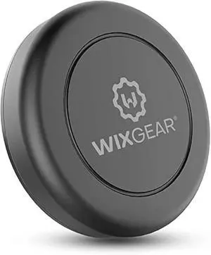 WixGear Universal Flat Stick On Dashboard Magnetic Car Mount Holder for Cell Phones and Mini Tablets with Fast Swift-Snap Technology - Extra Slim