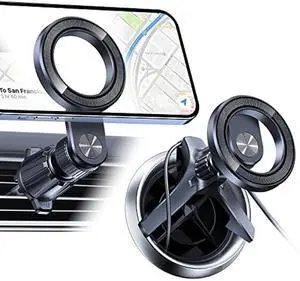 OQTIQ Compatible with MagSafe Vent Phone Mount[Round Vent Solution] Magnetic Phone Holder for Car
