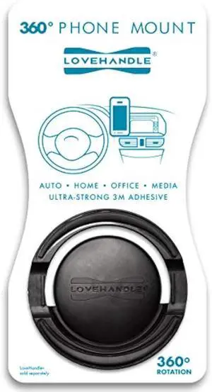 LOVEHANDLE 360 Universal Swivel Phone Mount - Car Mount - Phone Holder