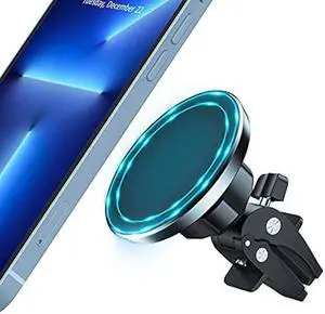 XooFly Magnetic Car Mount Holder, Portable Electronic Device Mount for iPhone 15, 14, 13, 12 Pro Max Mini Plus, All Phones & Cases