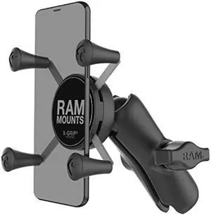 RAM Mounts RAP-HOL-UN7B-201U X-Grip Phone Holder with Composite Double Socket Arm(Medium) Compatible with RAM B Size 1 Ball Components