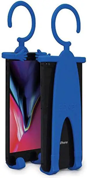 Plus Flex Phone Holder and Stand - Adjustable Flexible Silicone Case Hanging Mount for Car Bike and Desk up to 6.75 Large Cell Phones - iPhone Xs XR 11 SE - Samsung Galaxy S10 S20 Blue Plus Flex Phone Holder and Stand - Adjustable Flexible Silicone Case Hanging Mount for Car Bike and Desk up to 6.75 Large Cell Phones - iPhone Xs XR 11 SE - Samsung Galaxy S10 S20 Blue