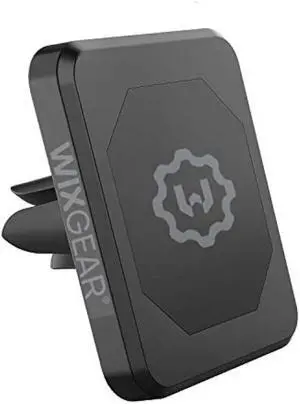 WixGear Universal Air Vent Magnetic Phone Car Mount Holder for Cell Phones with Fast Swift-Snap Technology, Magnetic Cell Phone Mount [New Stronger Square Design]