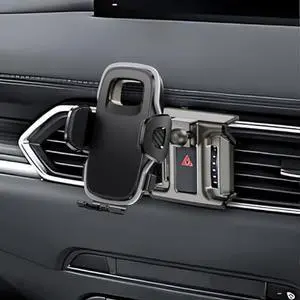 ELOHEI for Mazda CX5 Phone Holder with Custom Base, Car Phone Holder for 2017-2024 Mazda CX5 Accessories, Specifically Design Mazda CX5 Phone Mount for 4.7-7 in Phones