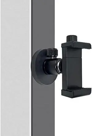 Gym Magnetic Phone Mount Holder, Heavy Duty Magnet Base Cell Phone Clamp, Attracts to Ferrous Metal Surface, Designed for Gym, Motorcycles Tank, Tractor, Toolbox, Truck, Forklift