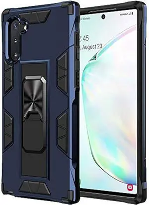 for Samsung Galaxy Note 10 Case Galaxy Note 10 5G Case Military Grade Shockproof with Kickstand Stand Built-in Magnetic Car Mount Armor Heavy Duty Protective for Galaxy Note 10 5G Phone Case (Blue)