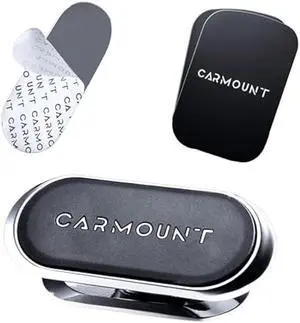 CARMOUNT F1 Dashboard Car Mount | Magnetic Phone Holder for Car, Ultra Strong 8X N52 Magnets, 360° Rotation, Universal Dash Mount for All Cell Phones | Magnet Phone Holder for Car (1 Pack)