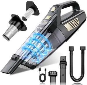 Handheld Vacuum Cordless, 15000PA Strong Suction Hand Held Car Vacuum Cleaner Portable with Multi-Nozzles & Washable Filter, Lightweight Dust Busters Rechargeable for Home, Car, Office, Pets