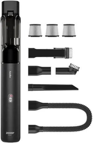 AutoBot Car Vacuum Portable Cordless - 20000PA Handheld Vacuum for Pet Hair, 50 Min Runtime with 5 Attachments & Flexible Hose, 3Hr Fast Charge for Cars, Trucks, Home Cleaning (Type-C)
