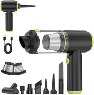 Handheld Vacuum Cordless - Car Vacuum Cleaner with Brushless Motor, 20000PA High Power, 2 in 1 Air Duster and Vacuum Cleaner, Mini Hand Held Vacuum Rechargeable for Home, Car, Office, Pet Hair