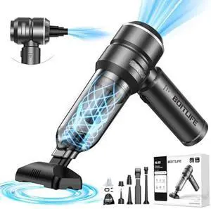 Handheld Car Vacuum Cleaner Cordless,18000PA High Power Portable Vacuum Cleaner&Air Duster,3 Gear,7 in 1 Small Vacuum Cleaner Rechargeable,Mini Hand Held Vacuum for Car Home Office Keyboard