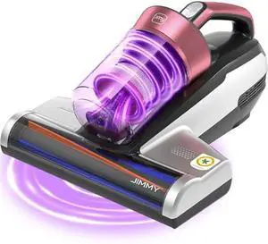 Jimmy Mattress Vacuum Cleaner, Bed Vacuum Cleaner with UV-C Light & Ultrasonic, 15Kpa Suction 500W Powerful Handheld Vacuums for Dust & Pet Hair with HEPA (BX5 Pro, Corded)