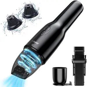 Small Handheld Vacuum Cordless with Brushless Motor  16,000Pa Strong Suction, Fast Charging, Low Noise, Lightweight and Portable for Home, Apartment, Dorms, Small Spaces