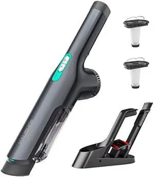 HAUSHOF Handheld Vacuum Cordless, 120W Brushless Motor, lightweight, Portable, Fast-Charging Hand Vac with 12000Pa Powerful Suction and Multifunctional Attachments, Ideal for Home, Office, Pet and Car