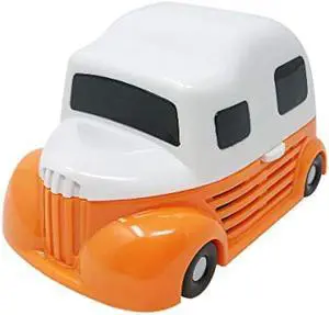 allydrew Cute Portable Mini Vacuum Cleaner for Home and Office, Orange Truck