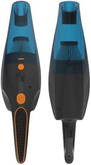 SEALON GV02 Handheld Rechargeable Car Vacuum Cleaner, 10KPa Vacuum Cleaner and Air Duster, High Power Hand Held Vacuum with LED Light and Multi-Nozzles for Car, Home, Office, Pet Orange 2 Pack