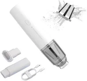 Handheld Vacuum Cordless Car Vacuum with Strong Suction,Handheld vacuum for Quick Cleaning,Small Lightweight Handheld vacuuming, Dust buster cordless rechargeable for Car,Pet Hair,Home and Office