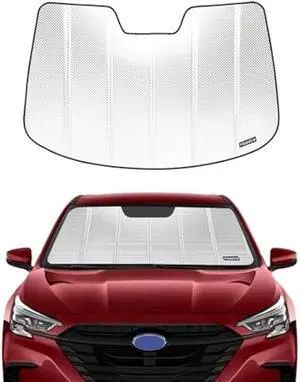 Windshield Sun Shade for Subaru Legacy/Outback 2020-2022. Reflective Aluminum Film Front Window Sunshade - BLAZBLOCK