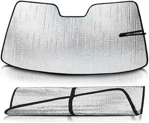 Autotech Park Sunshade Compatible with 2010-2016 Cadillac SRX Front Windshield, Custom-fit Sunshade