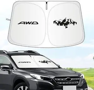 for Subaru Outback Sun Shade 2015-2024 2025, Car Front Window Covers Sun Visor Protector, Foldable Blocks UV Rays Windshield Sunshade for Subaru Outback Accessories