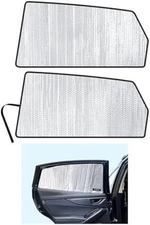 YelloPro Side Window Rear Seat 2nd Row Sunshade Custom Fit for 2018 2019 2020 2021 2022 2023 Subaru Crosstrek SUV, 2.0i, 2.0i Premium, 2.0i Limited, UV Reflector Sun Protection (Set of 2)