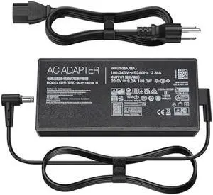 180W Fit for Asus ROG Zephyrus G14 G15 GA502 GA401 Asus TUF Gaming A15-FA506 A17-FA706 ASUS zenbook pro14 20V 9A AC Adapter 6.0x3.7mm ADP-180TB H ASUS 180W Charger