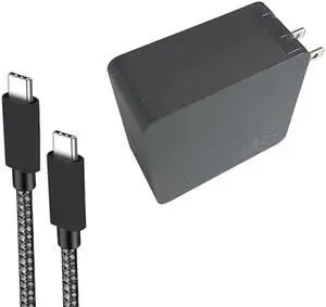 96W Fast USB-C Adapter Charger for HP Dragonfly Pro Laptop Chromebook and Other Output 5.0V, 9.0V, 15.0V 3.0A, 20.0V/4.8A, PD3.0 Laptop Adapter | Foldable Plug | UL Certified, Black