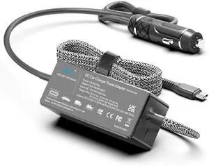 KFD PD118W 100W 90W USB-C Laptop Car Charger DC Adapter Power Supply for DJI Mavic MacBook Pro Air M4 LG Gram Razer MSI Dell HP Lenovo Acer Samsung Asus Rog Ally Surface Laptop Tablet Phone Speaker