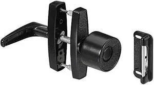 National Hardware N178-798 V1307 Knob Latch in Black, 1-1/2,1-3/4,3