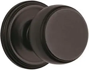 BRINKS - Ganyon Interior Keyless Hall Closet Door Knob, Tuscan Bronze - Hands-Free Indoors Home Decor Non-Locking Hall Closet Easy Open Door Knob