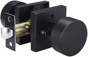 Matte-Black Privacy Door Knobs - Modern Handles for Hallway Bedroom and Bathroom