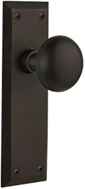 Nostalgic Warehouse New York Door Knob with Plate
