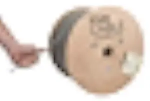 TRUE CABLE Cat6A Riser (CMR), Bulk Ethernet Cable, 1000ft, Gray, 23AWG Solid Bare Copper, Unshielded Twisted Pair (U/UTP), 750MHz, PoE++ 100W, ETL Listed