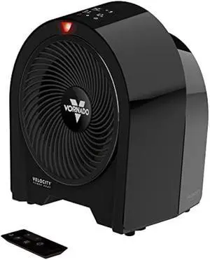 Vornado Velocity 5R Whole Room Space Heater with Remote Control, Black