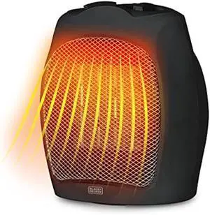 BLACK+DECKER Small Space Heater, 1500W Ceramic Heater for Indoor Use
