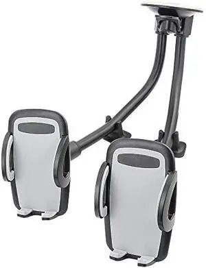 Dual Phone Holder for Car, Phone Mount for Truck Windshield/Dashboard Compatible with iPhone 11/Xs/Xr/X/8 Plus/8/7/6, Samsung Note 10+/10/9/8/7, HTC, LG and More 3.5-6.5 inch Cell Phone