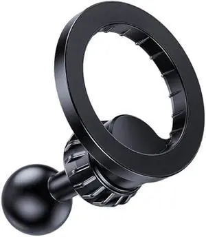 Magnetic Phone Holder Base with 1 Ball Mount Adapter for MagSafe Compatible with RAM Mounts Double Socket Arm for iPhone 17/16/15/14/13/12 Series