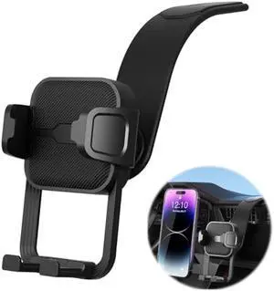 Universal Dashboard Phone Holder - Super Stable Car Mount, Bendable Titanium Alloy, Compatible with iPhone & Android Smartphones