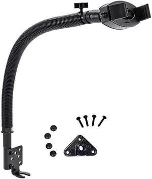 ARKON Mounts Mobile Grip 2 Phone Holder with Car Seat Rail or Floor Mount, For Cars and Trucks, High-Strength Flexible Arm, Compatible with iPhone, Galaxy, & more