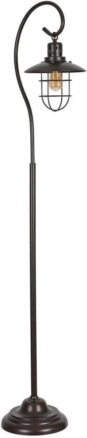 Safavieh Lighting Collection Archie 68-inch Black Iron Lantern Floor Lamp (LED Bulb Included)