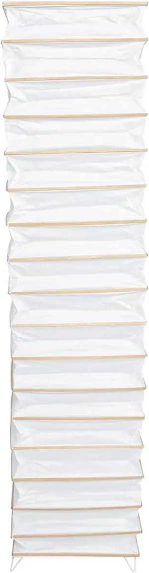 Uonlytech Paper Floor Lamp Shades Nordic Style Table Lampshades Barrel Chandelier Light Cover Protector for Home Hotel Bedside Desk Floor Lamp, Beige