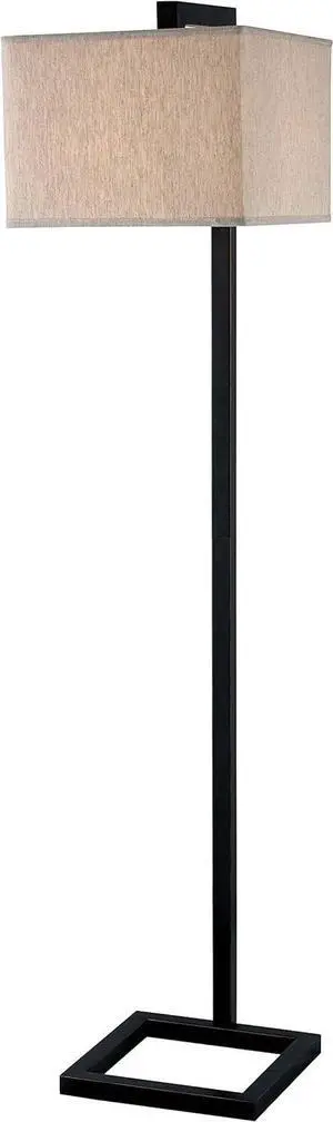 Kenroy Home Casual Floor Lamp,64 Inch Height, 15 Inch Width,17.5 Inch Ext. with Oil Rubbed Bronze Finish